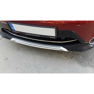 Nerezová lišta na predný nárazník (2014-2017) Nissan Qashqai 2014–2021 fotografia 4