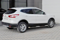 Nissan Qashqai 2014–2021 Bočné ochranné rúrky (2014-2017, 2 ks, nerez) fotografia 1