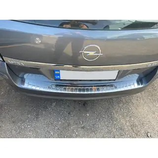 Ochranná lišta na zadný nárazník OmsaLine lesklá (SW, nerez) fotografia 4