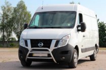 Opel Movano 2010–2021 Predný ochranný rám WT018 (nerez) fotografia 3
