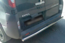 Renault Trafic 2001–2015 Zadný ochranný oblúk AK002 (nerez) fotografia 2