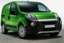 Peugeot Bipper 2008–2017 Chrómové kryty hmloviek – horný model (2 ks, nerez) fotografia 1