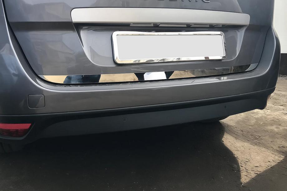Renault Scenic/Grand 2009–2016 Nerezová lišta hrany kufra (pre Grand) OmsaLine – talianska nehrdzavejúca oceľ Fotografia 3