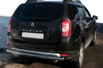 Renault Duster 2008–2017 Rovný zadný ochranný rám (nerez) fotografia 4