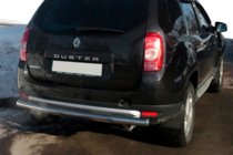 Dacia Duster 2008–2018 Rovný zadný ochranný rám (nerez) fotografia 1