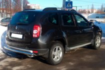 Dacia Duster 2008–2018 Rovný zadný ochranný rám (nerez) fotografia 2