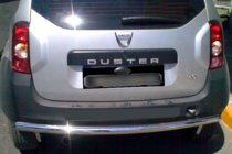 Dacia Duster 2008–2018 Rovný zadný ochranný rám (nerez) fotografia 6