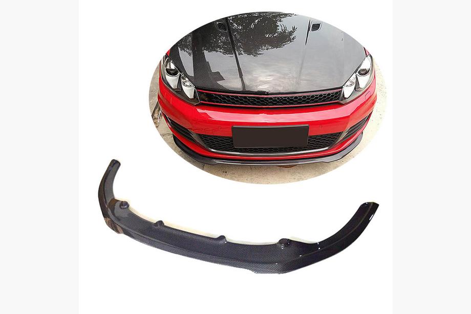 Volkswagen Golf 6 2008–2014 Predný splitter Lip V1 (pre GTI HB 2010-2013, karbón) Image