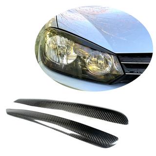 Obočie na svetlá (pre HB 2010-2013, carbon) Volkswagen Golf 6 2008–2014 fotografia 1