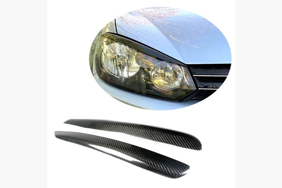 Volkswagen Golf 6 2008–2014 Obočie na svetlá (pre HB 2010-2013, carbon) Image