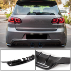 Volkswagen Golf 6 2008–2014 Difúzor zadného nárazníka V1 (pre R/R20 HB 2010-2013, karbón) fotografia 1