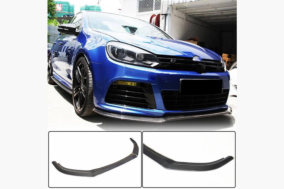 Volkswagen Golf 6 2008–2014 Lip na predný nárazník Lip V1 (pre R HB 2010-2013, karbón) Image
