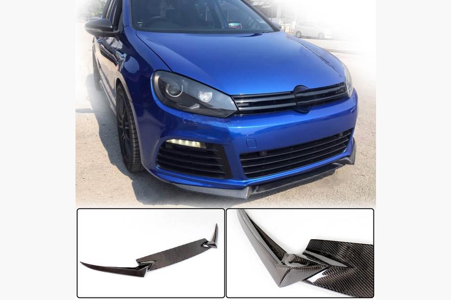 Volkswagen Golf 6 2008–2014 Lip lišta na predný nárazník Lip V3 (pre R HB 2010-2013, karbón) Image