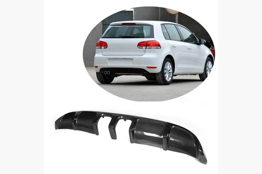 Volkswagen Golf 6 2008–2014 Difúzor zadného nárazníka V2 (pre Base HB 2010-2013, karbón) Image