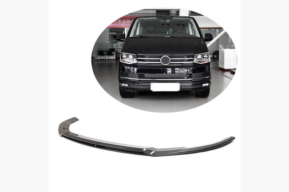 Volkswagen T6 2015–2024 Lip na predný nárazník (pre 2015-2019, Karbon) Image