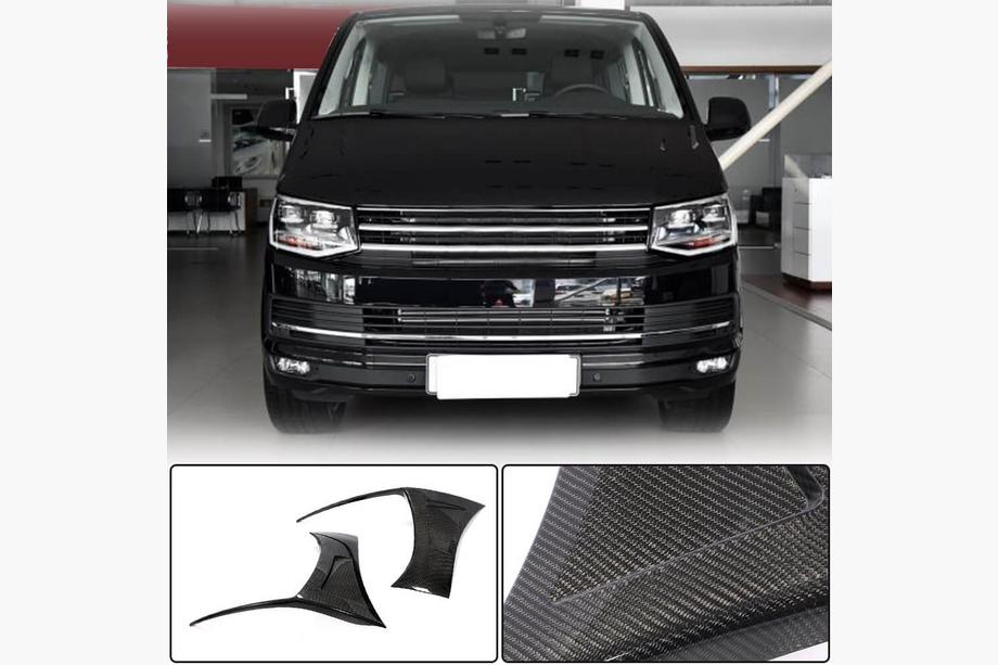 Volkswagen T6 2015–2024 Karbonové lišty na predný nárazník (pre 2015-2019) Image