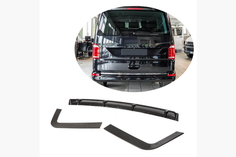 Volkswagen T6 2015–2024 Difúzor zadného nárazníka (pre 2015-2019, karbón) Fotografia 1