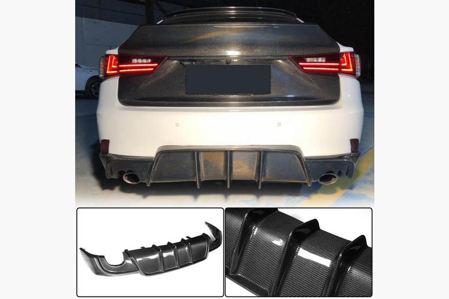 Lexus IS 2013– Difúzor zadného nárazníka V1 (pre Base/F-Sport 2013-2016, karbón) Image