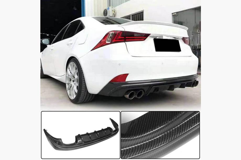 Lexus IS 2013– Difúzor zadného nárazníka V2 (pre Base/F-Sport 2013-2016, karbón) Image