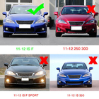 Lexus IS 2005–2013 Karbonový lip na predný nárazník (pre F 2011-2013) fotografia 6