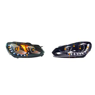 LED predné svetlomety s DRL (2 ks) Volkswagen Golf 6 2008–2014 fotografia 3