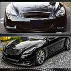 Infiniti G25/G35/37 (V36/CV36) 2006–2015 Predný splitter (lip) na nárazník (pre G37 Coupe 2009-2013, karbón) fotografia 3
