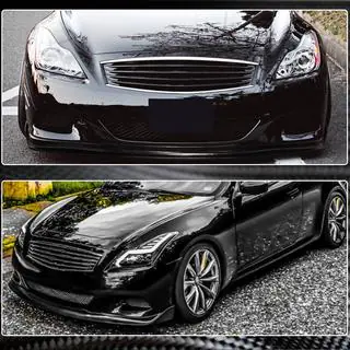 Predný splitter (lip) na nárazník (pre G37 Coupe 2009-2013, karbón) Infiniti G25/G35/37 (V36/CV36) 2006–2015 fotografia 3
