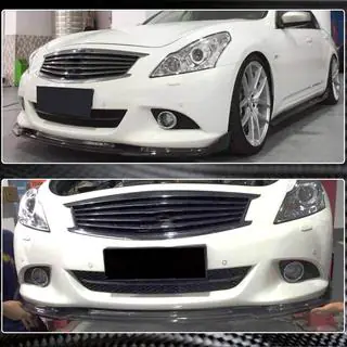 Lip na predný nárazník Lip (pre G37 SD 2009-2013, karbón) Infiniti G25/G35/37 (V36/CV36) 2006–2015 fotografia 3
