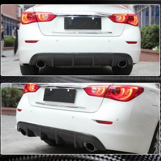 Difúzor zadného nárazníka V1 (pre Q50 Base/Sport 2014-2017, karbón) Infiniti Q50/Q60 2013–2024 fotografia 3