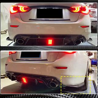 Karbonové lišty na zadný nárazník (pre Q50 Base/Sport 2014-2017) Infiniti Q50/Q60 2013–2024 fotografia 3