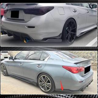 Karbonové lišty na zadný nárazník (pre Q50 Base/Sport 2014-2017) Infiniti Q50/Q60 2013–2024 fotografia 4