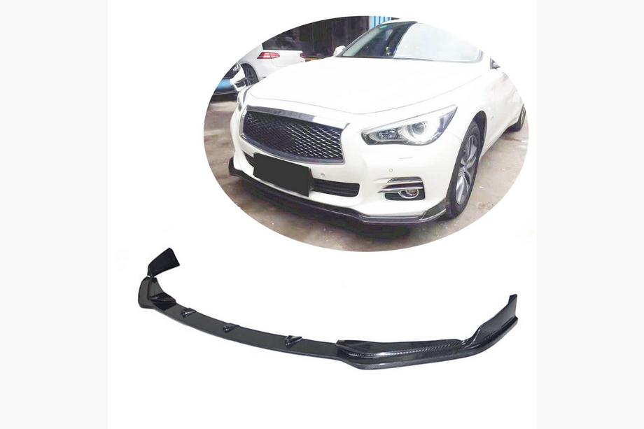 Infiniti Q50/Q60 2013–2024 Lipa predného nárazníka Lip V1 (pre Q50 Base 2014-2017, karbón) Image