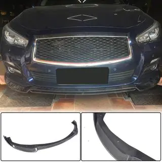 Lišta na predný nárazník Lip V2 (pre Q50 Base 2014-2017, karbón) Infiniti Q50/Q60 2013–2024 fotografia 1