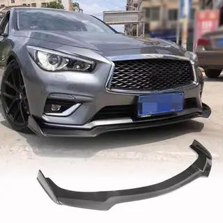 Lip na predný nárazník Lip V1 (pre Q50 Base 2018-2023, karbón) Infiniti Q50/Q60 2013–2024 fotografia 1