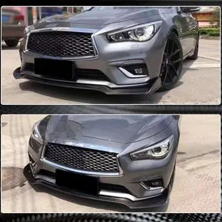 Lip na predný nárazník Lip V1 (pre Q50 Base 2018-2023, karbón) Infiniti Q50/Q60 2013–2024 fotografia 4