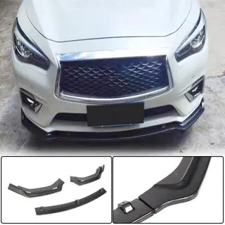 Lipa predného nárazníka Lip V2 (pre Q50 Base 2018-2023, uhlíkové vlákno) Infiniti Q50/Q60 2013–2024 fotografia 1