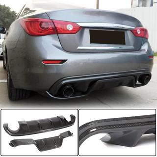 Difúzor zadného nárazníka V3 (pre Q50 Base/Sport 2014-2017, karbón) Infiniti Q50/Q60 2013–2024 fotografia 1