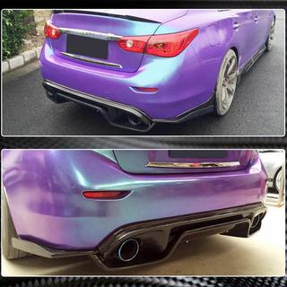 Difúzor zadného nárazníka V3 (pre Q50 Base/Sport 2014-2017, karbón) Infiniti Q50/Q60 2013–2024 fotografia 4