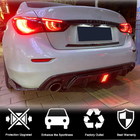 Infiniti Q50/Q60 2013–2024 Difúzor zadného nárazníka V3 (pre Q50 Base/Sport 2018-2023, karbón) fotografia 3