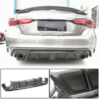 Infiniti Q50/Q60 2013–2024 Difúzor zadného nárazníka V3 (pre Q50 Base/Sport 2018-2023, karbón) fotografia 7