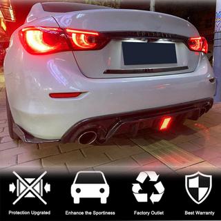 Difúzor zadného nárazníka V3 (pre Q50 Base/Sport 2018-2023, karbón) Infiniti Q50/Q60 2013–2024 fotografia 3