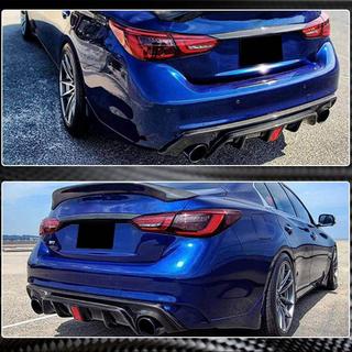 Difúzor zadného nárazníka V3 (pre Q50 Base/Sport 2018-2023, karbón) Infiniti Q50/Q60 2013–2024 fotografia 4