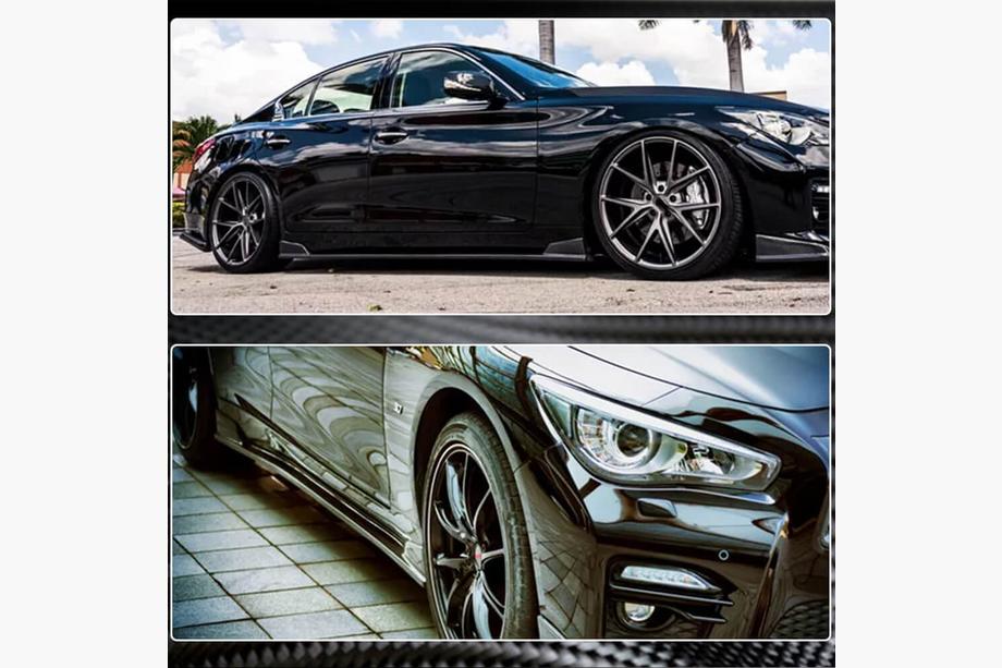 Infiniti Q50/Q60 2013–2024 Bočné prahy V1 (pre Q50, karbón) Fotografia 5