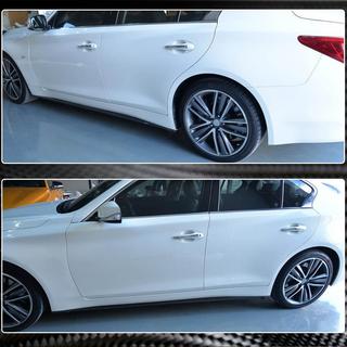 Bočné prahy V2 (pre Q50, karbón) Infiniti Q50/Q60 2013–2024 fotografia 3