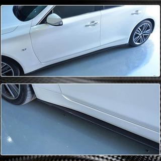 Bočné prahy V2 (pre Q50, karbón) Infiniti Q50/Q60 2013–2024 fotografia 4