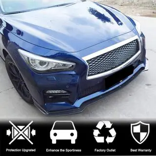 Karbonová lišta na predný nárazník Lip V2 (pre Q50 Sport 2014-2017, Carbon) Infiniti Q50/Q60 2013–2024 fotografia 2