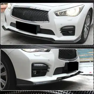 Karbonová lišta na predný nárazník Lip V2 (pre Q50 Sport 2014-2017, Carbon) Infiniti Q50/Q60 2013–2024 fotografia 4