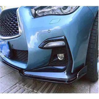 Lip na predný nárazník Lip V1 (pre Q50 Sport 2018-2022, karbón) Infiniti Q50/Q60 2013–2024 fotografia 4