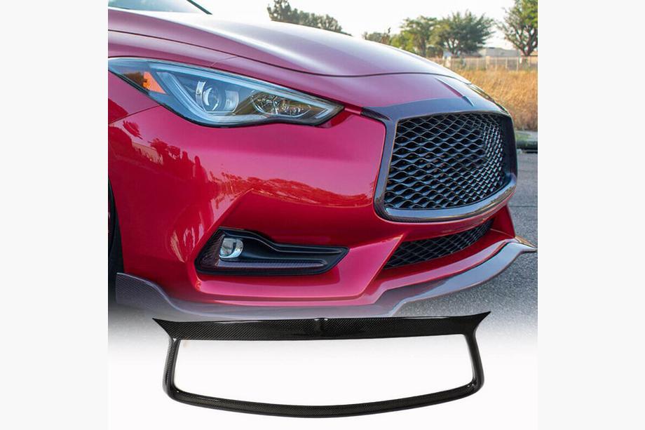 Infiniti Q50/Q60 2013–2024 Karbonový rámček masky chladiča (pre Q60 2016-2022, Carbon) Image