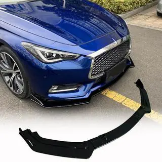 Líza na predný nárazník Lip V2 (pre Q60 2016-2022, karbón) Infiniti Q50/Q60 2013–2024 fotografia 1